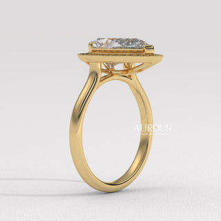 yellow gold pear ring, dainty pear shaped diamond ring, elegant pear diamond ring, pear shaped ring for her