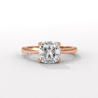1.50CT Cushion Diamond Solitaire Moissanite Engagement Ring
