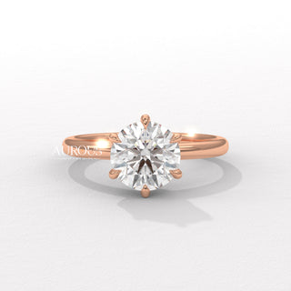1.50CT Round Diamond Solitaire Moissanite Engagement Ring