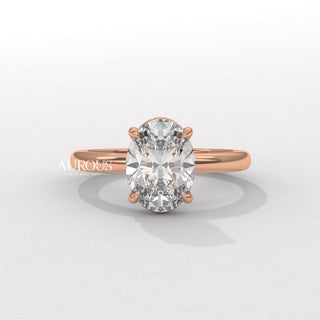 1.50CT Oval Diamond Solitaire Moissanite Engagement Ring