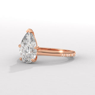 1.50CT Pear Diamond Solitaire Moissanite Engagement Ring
