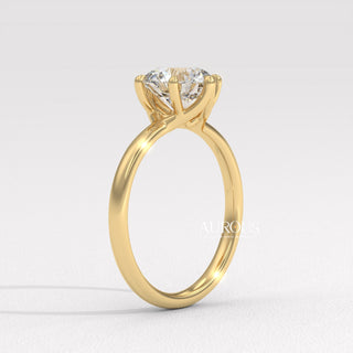1.50CT Round Diamond Solitaire Setting Moissanite Engagement Ring