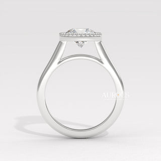 1.50CT Round Diamond Vintage Style Bezel Setting Moissanite Engagement Ring