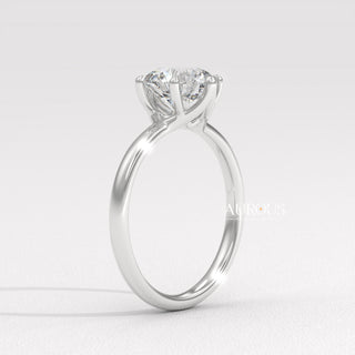 1.50CT Round Diamond Solitaire Setting Moissanite Engagement Ring