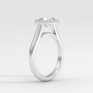 1.50CT Round Diamond Vintage Style Bezel Setting Moissanite Engagement Ring