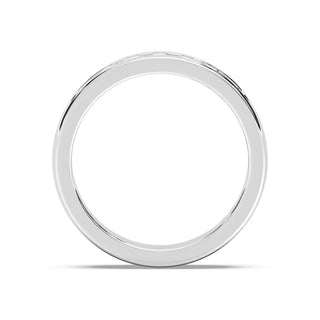 Round Brilliant Cut Seven Stone Men's Wedding Band For Him