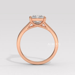 1.50CT Princess Diamond Solitaire Setting Moissanite Engagement Ring
