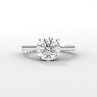 1.50CT Round Diamond Hidden Halo Moissanite Engagement Ring