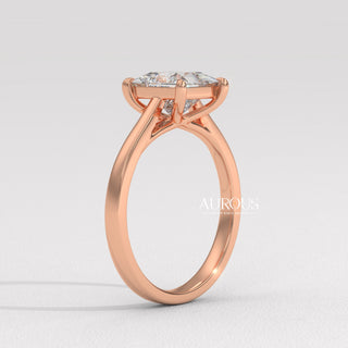 1.50CT Princess Diamond Solitaire Setting Moissanite Engagement Ring