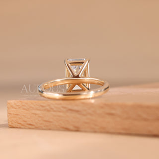 emerald cut diamond engagement ring, emerald diamond ring, gold emerald cut ring