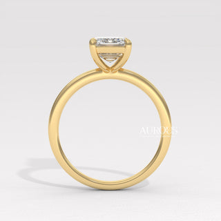 1.50CT Emerald Cut Diamond Solitaire Moissanite Engagement Ring