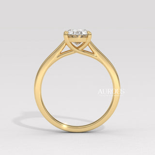 1.50CT Oval Diamond Solitaire Setting Moissanite Engagement Ring