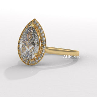 pear cut diamond engagement ring, white gold pear diamond ring