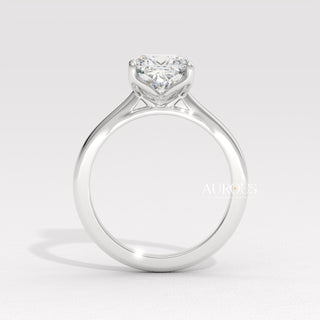 1.50CT Cushion Diamond Solitaire Moissanite Engagement Ring