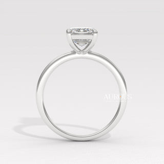 1.50CT Emerald Cut Diamond Solitaire Moissanite Engagement Ring