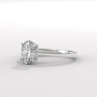 1.50CT Oval Diamond Solitaire Setting Moissanite Engagement Ring