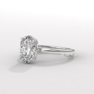 1.50CT Oval Diamond Solitaire Moissanite Engagement Ring