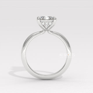 1.50CT Radiant Diamond Hidden Halo Moissanite Engagement Ring