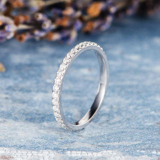 Moissanite baguette engagement ring