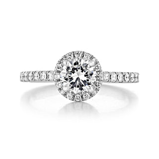 Moissanite cathedral ring USA