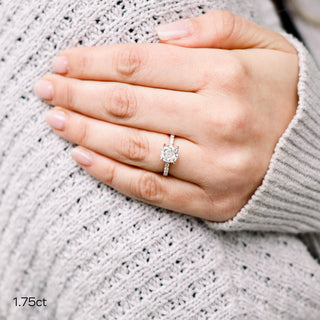 Moissanite diamond solitaire journey ring clearance