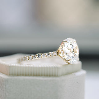 Moissanite diamond solitaire journey ring offers online