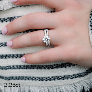 Moissanite diamond wedding ring set promotion