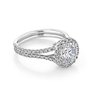 Halo moissanite ring in USA
