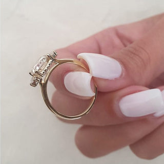 large moissanite engagement rings