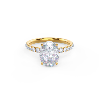 Moissanite diamond solitaire journey ring price