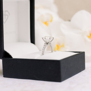Moissanite diamond cluster drop earrings price
