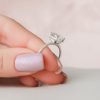 moissanite engagement ring custom