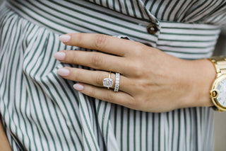 Bold and brilliant moissanite rings