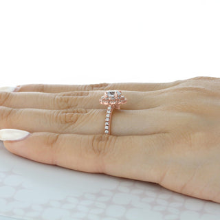 Moissanite diamond oval pendant necklace discounts online