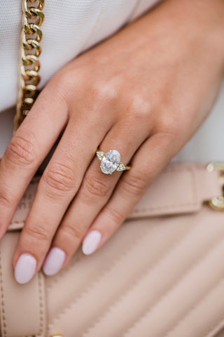 Enchanting moissanite engagement rings