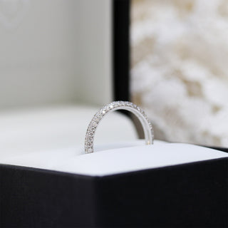 Unique moissanite bridal ring set