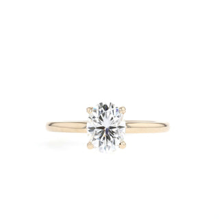 1.20CT Oval Cut Moissanite Solitaire Diamond Engagement Ring