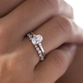 Moissanite wedding set with great deals