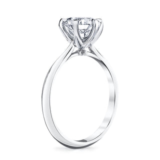 3.01CT Round Moissanite Solitaire Diamond Engagement Ring