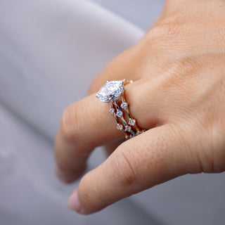 Moissanite diamond solitaire journey ring promotion online