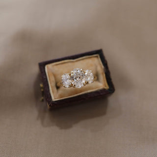 1.20CT Round Three Stone Moissanite Diamond Engagement Ring