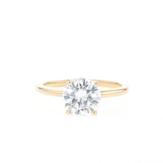 1.50CT Round Solitaire Moissanite Diamond Engagement Ring