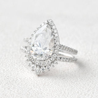 Moissanite engagement rings with unique gemstone combinations