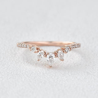 Moissanite engagement rings with minimalist open gallery elements