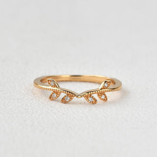 White gold moissanite ring