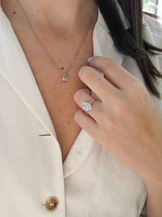 Moissanite bridal necklaces clearance