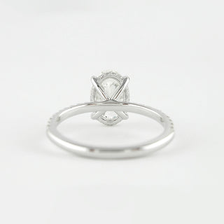 Moissanite bar setting solitaire ring NY