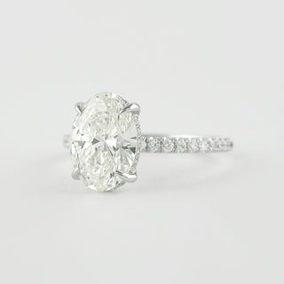 Moissanite twist solitaire ring NY