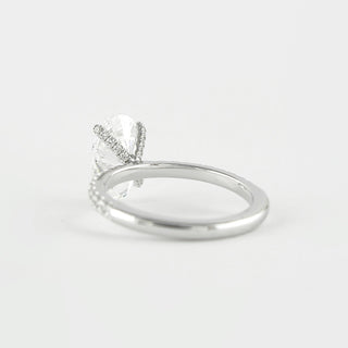 Moissanite pear-shaped engagement ring NY