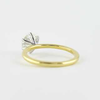 Pear-shaped moissanite engagement ring NY